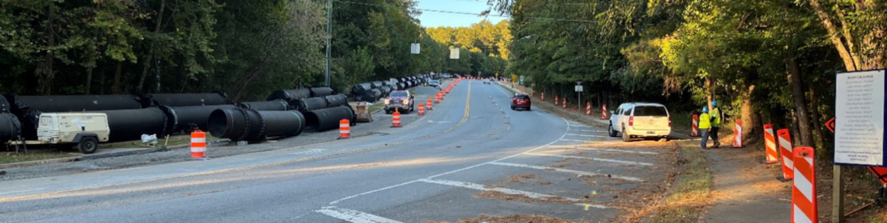 Overview of the Old Alabama Road project site